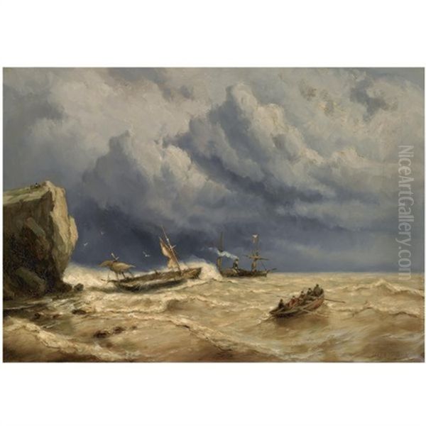 A Shipwreck In Stormy Weather - view 1