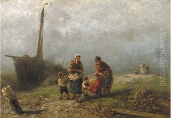 Fisherfolk In The Dunes - view 1