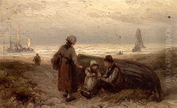 A Fisherman's Family In The Dunes - view 1
