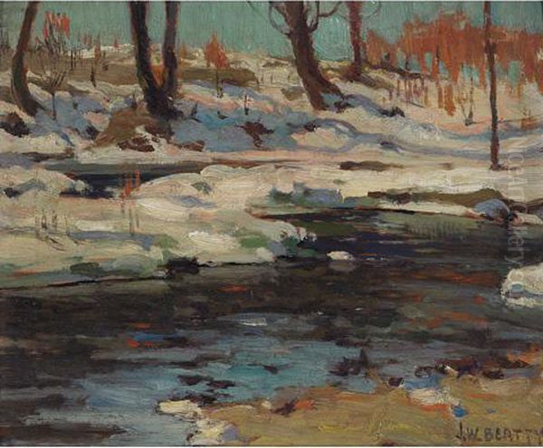 Stream In Winter - view 1