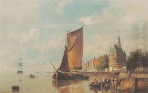 The Harbour Of Hoorn by Johannes Hermanus Barend Koekkoek