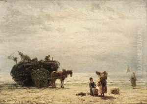 Fisherfolk On The Beach