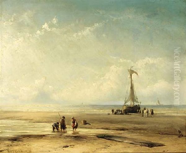 Figures By A Beached Bomschuit - view 1