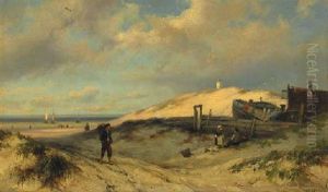In The Dunes Near Katwijk by Johannes Hermanus Barend Koekkoek