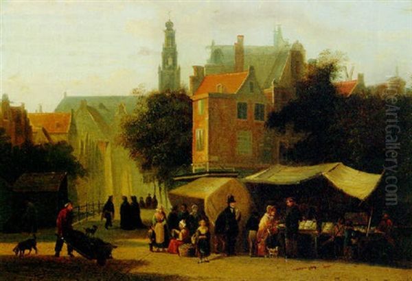 Market Day In A Dutch Town - view 1