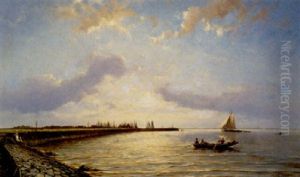 On The Zuiderzee by Johannes Hermanus Barend Koekkoek
