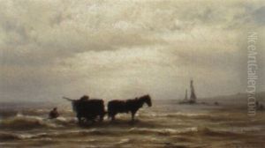 Zandvoort Beach by Johannes Hermanus Barend Koekkoek