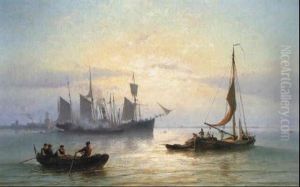 A Calm by Johannes Hermanus Barend Koekkoek