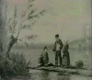 The Little Fisherman by Johannes Hermanus Barend Koekkoek