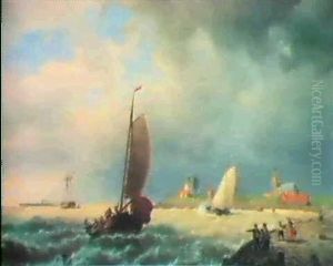 The Approaching Squall by Johannes Hermanus Barend Koekkoek