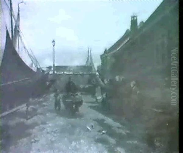 Fisherfolk On A Quay In Marken - view 1
