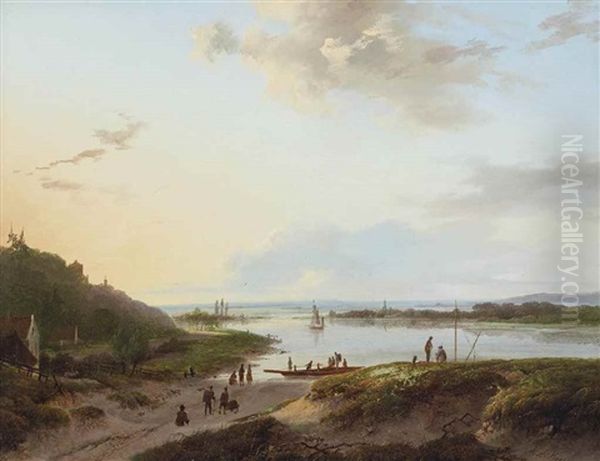 The Arrival Of The Ferry - view 1
