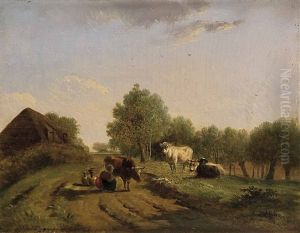 Paisaje Con Ganado by Marinus Adrianus Koekkoek