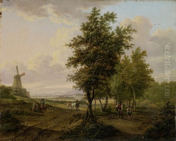 Wanderer Vor Windmuhle - view 1