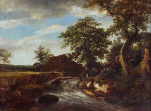 Deux Personnages Dans Un Paysage Deux Personnages Dans Un Paysage