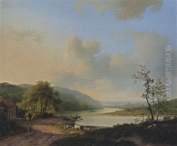 An Extensive River Landscape - view 1