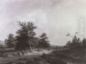 Romantische Waldlandschaft