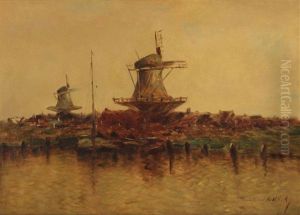 Costa Con Molinos by Stephen Robert Koekkoek
