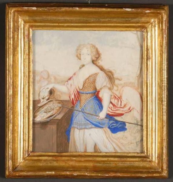Ritratto Della Duchessa Giovanna Battista Di Savoia Nemours Investe Di Minerva - view 1