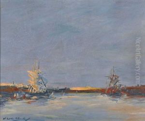 Fragatas Al Amanecer by Stephen Robert Koekkoek