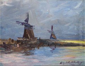 Molinos En La Costa by Stephen Robert Koekkoek