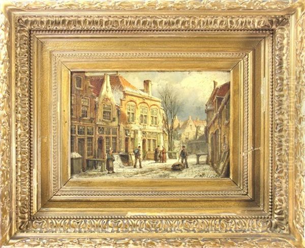 Dutch Streetscene In The Snow - view 1