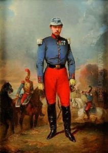 Officier De Carabinier by Jean-Adolphe Beauce
