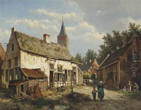 A Dutch Town On A Summer's Day - view 1