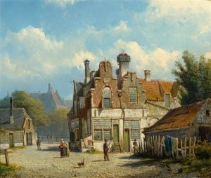 View Of A Town by Willem Koekkoek