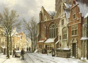 View Of Zutphen In The Snow View Of Zutphen In The Snow