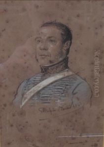 Portrait D'un Militaire by Jean-Adolphe Beauce