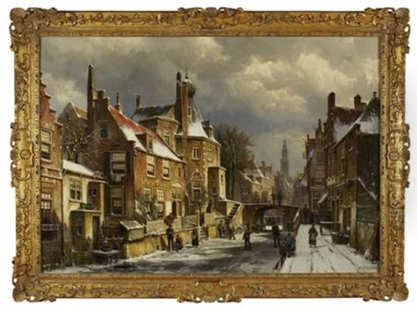 View Of Amsterdam In Winter - view 1