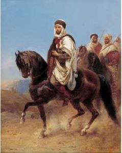 Le Caid Aux Bottes Rouges. by Jean-Adolphe Beauce