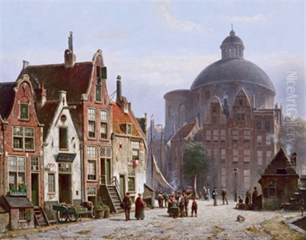 Blick Auf Die Luthersche Kirche In Amsterdam - view 1