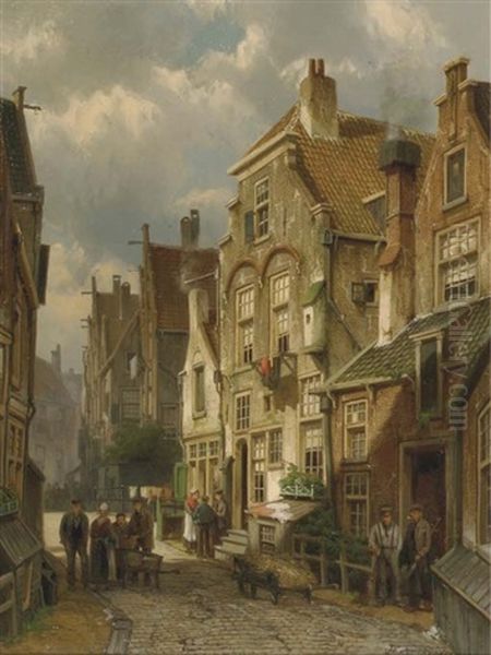Buurt In Kuilenburg, Zomer: A Sunlit Street In The Dutch Town Of Culemborg - view 1