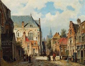 Ansicht Einer Stadt by Willem Koekkoek