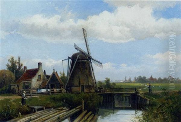 Summer: A Windmill In A Polder - view 1
