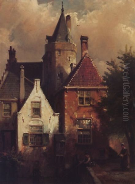 Stadtgezicht Met Hengelaar - view 1