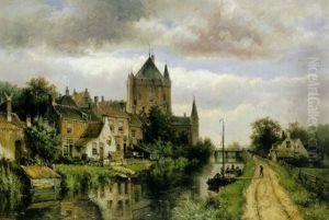 A View Of A Town by Willem Koekkoek
