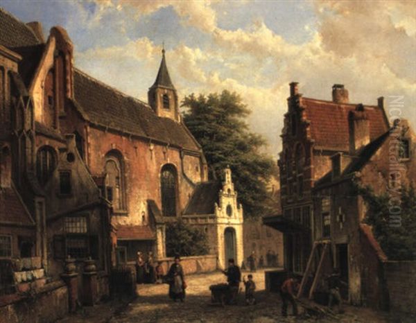 A Street Scene In Delft - view 1