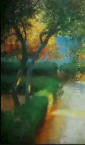 Landschaft Im Abendlicht Landschaft Im Abendlicht