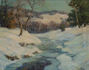 Overlook Mountain And Brook In Winter, 1927