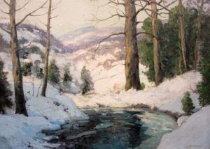 White Mountain Scene With Brook White Mountain Scene With Brook