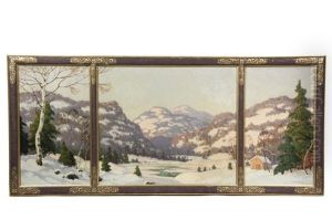 Woodstock Winter, Triptych Woodstock Winter, Triptych