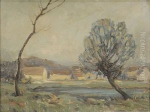 Treed Farm Landscape by Walter Koeniger