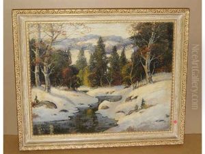 Winter River Scene Winter River Scene