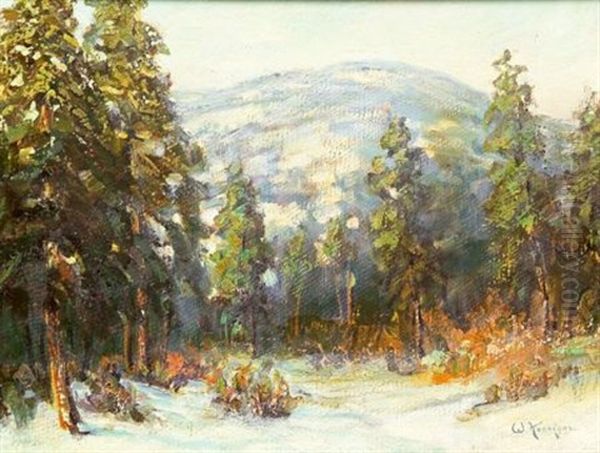 Distant Peak, Winter - view 1