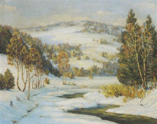 Mountain Landscape In Winter - view 1