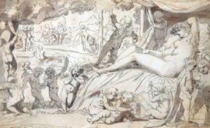 Wash Cherubs With Goddess by Lady Diana Beauclerk