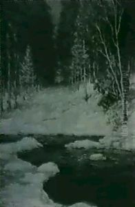 A Snowy Riverbank A Snowy Riverbank